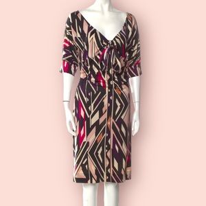 Diane Von Furstenberg Printed Silk Midi Dress